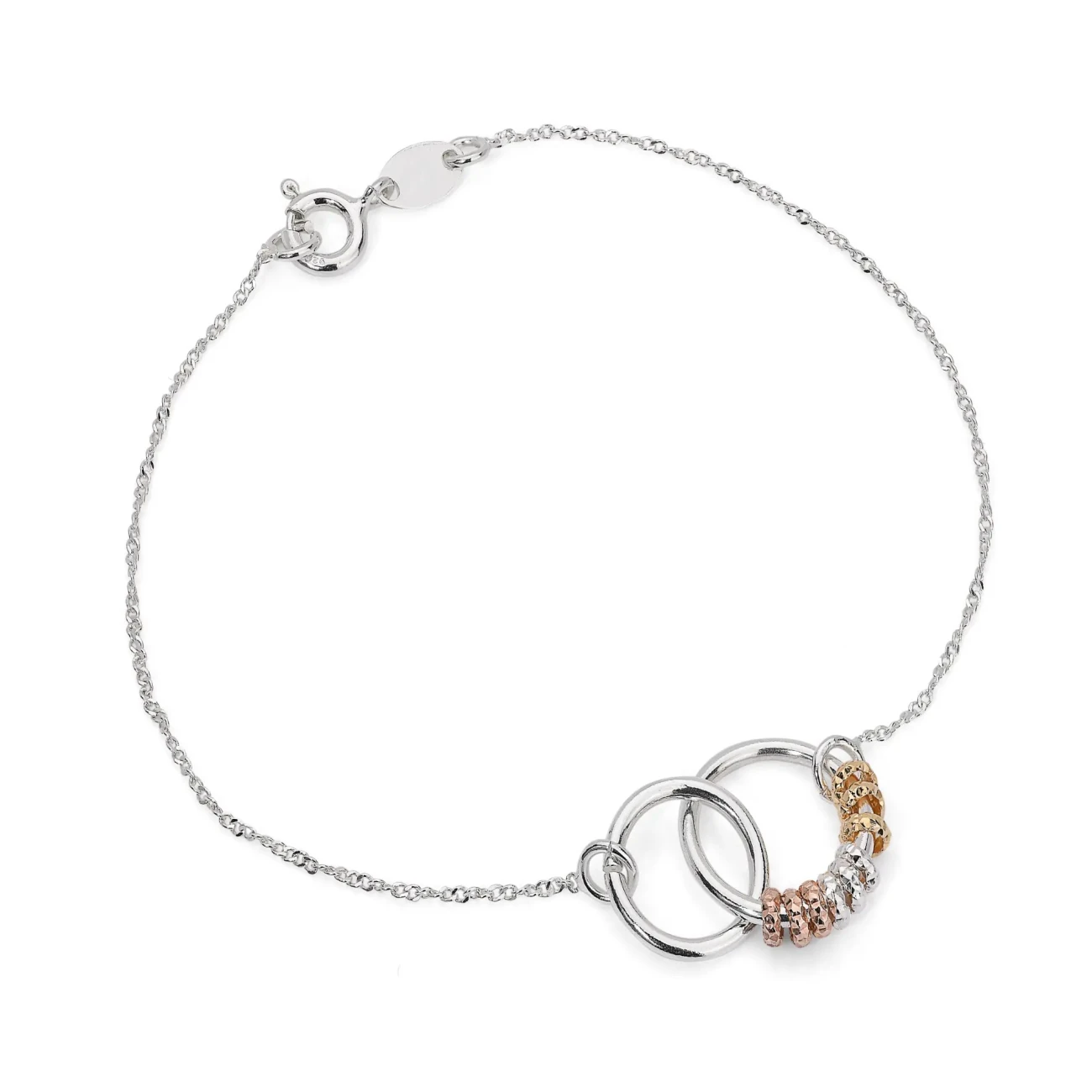 Bracciale in argento con Pendente ad Anello