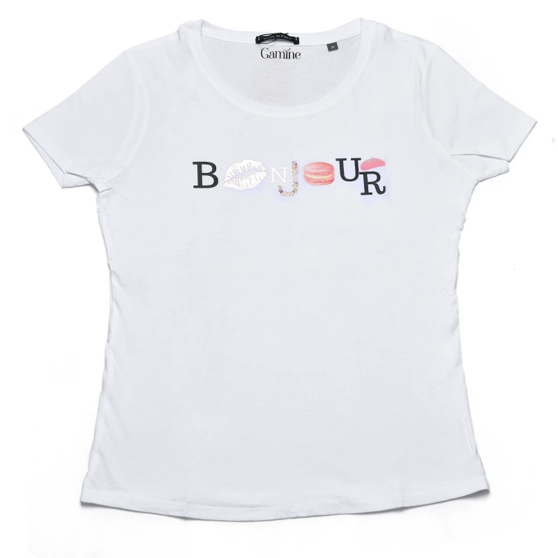 T-shirt 100% cotone organico Bonjour