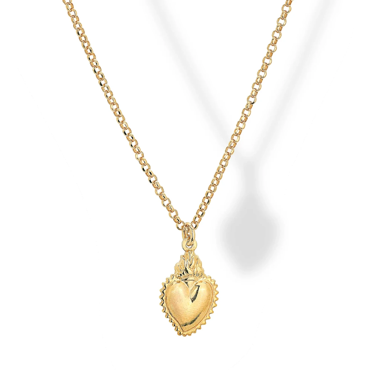 Collana in Argento Pendente Cuore